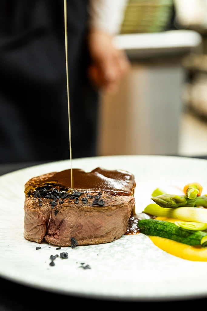 Boda banquete en El 29 Plato de menú de boda