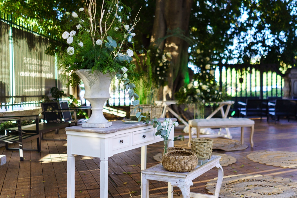 montaje decorativo para bodas en la terraza de El 29